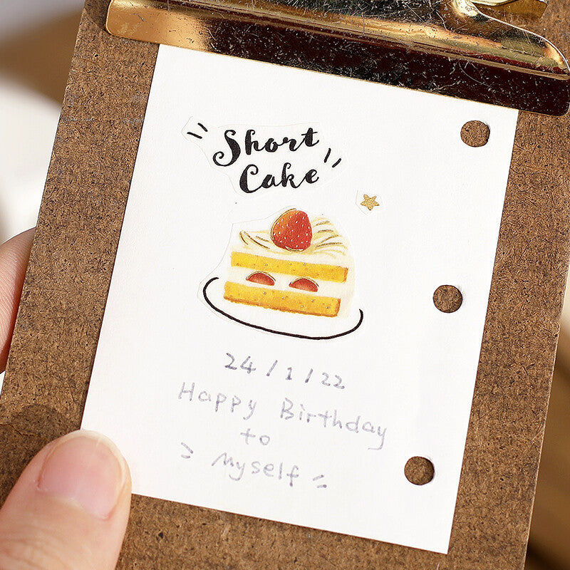 BGM Today’s Menu Washi Tape Café short cake motif used in a journal
