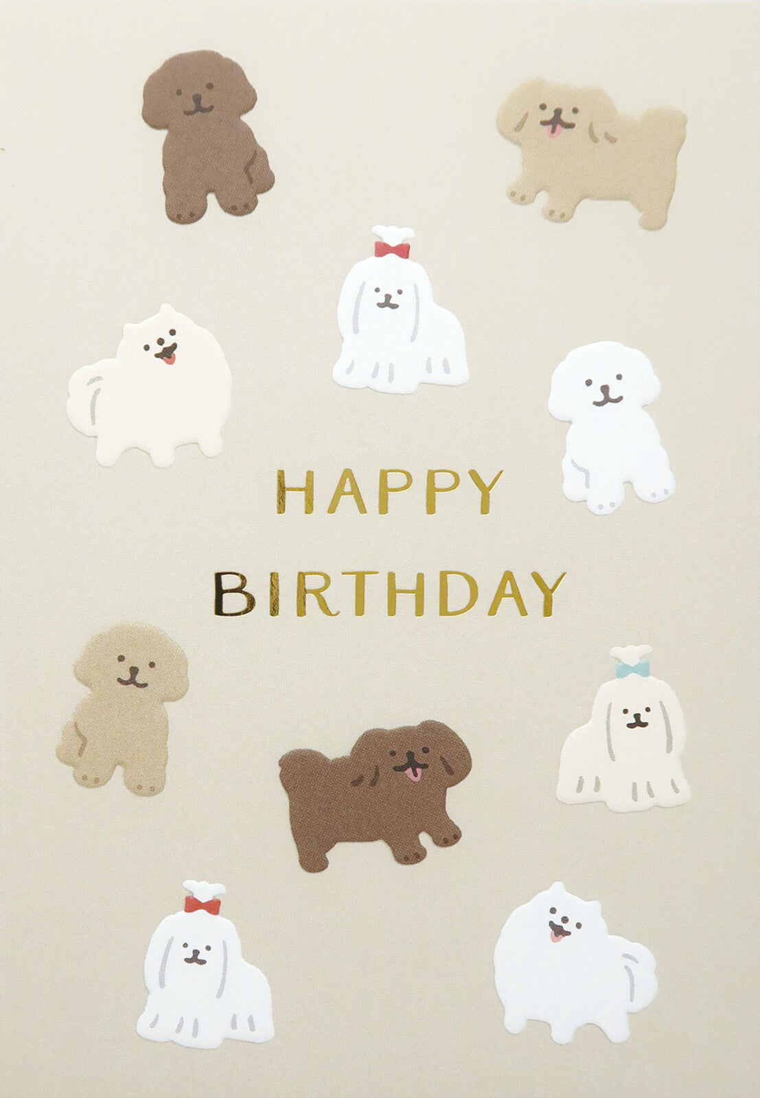 MATOKA Cupla Embossed Birthday Card – Dogs design