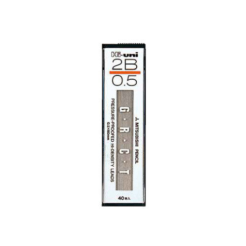 Uni Hi-Uni 0.5 mm Mechanical Pencil Leads – 2B 40 leads