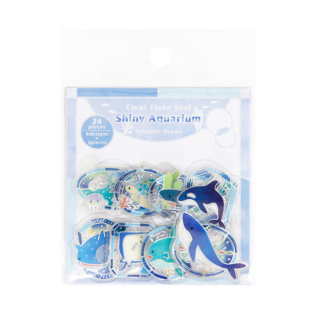 SAIEN Shiny Aquarium Dynamic Ocean clear flake stickers product image