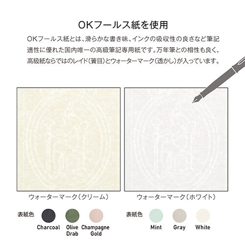 kleid Fleek Diary OK Foolscap paper details Olive Drab gallery