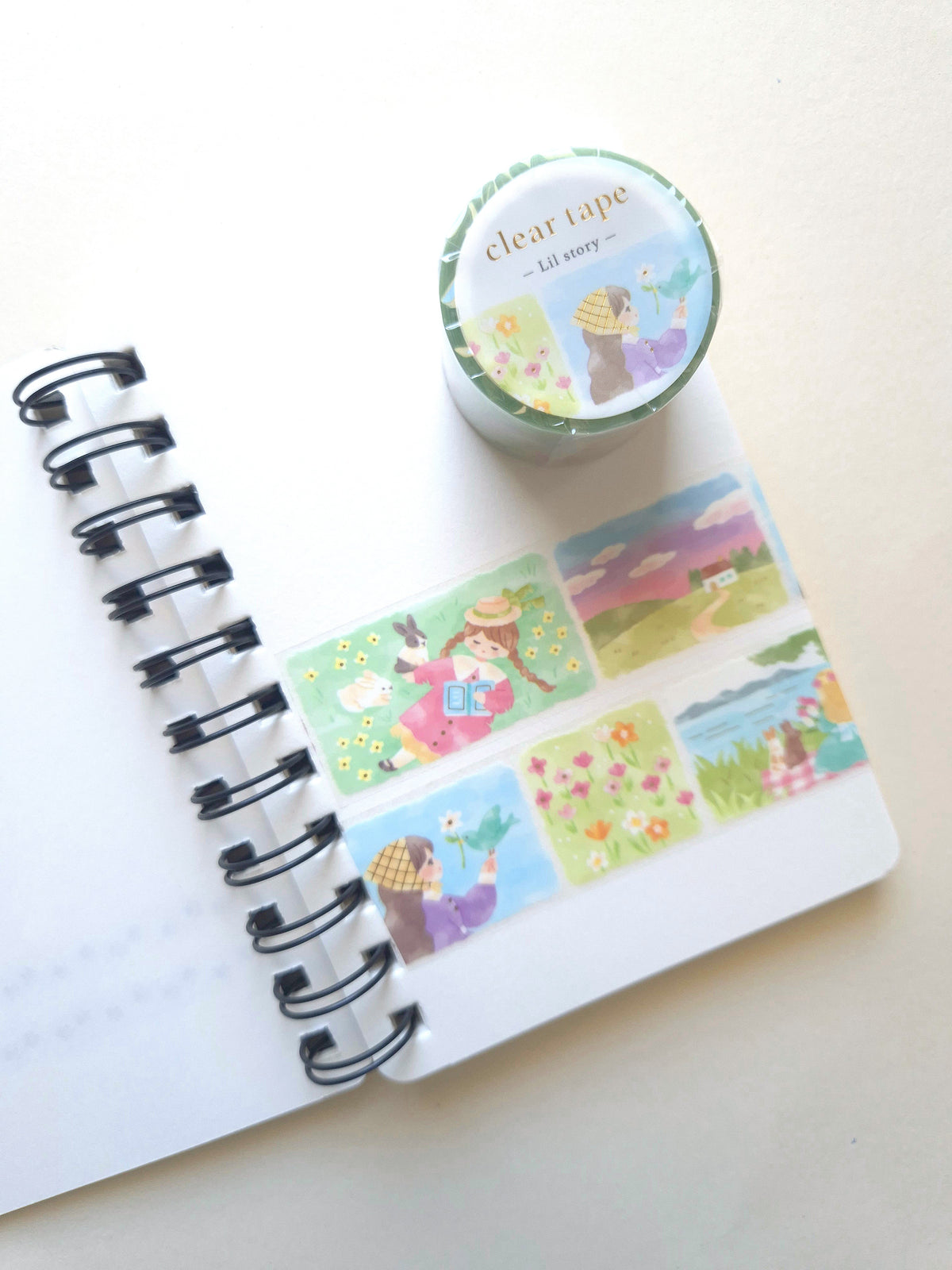 Mind Wave Lil Story Stroll Scene foil-stamped clear tape product image