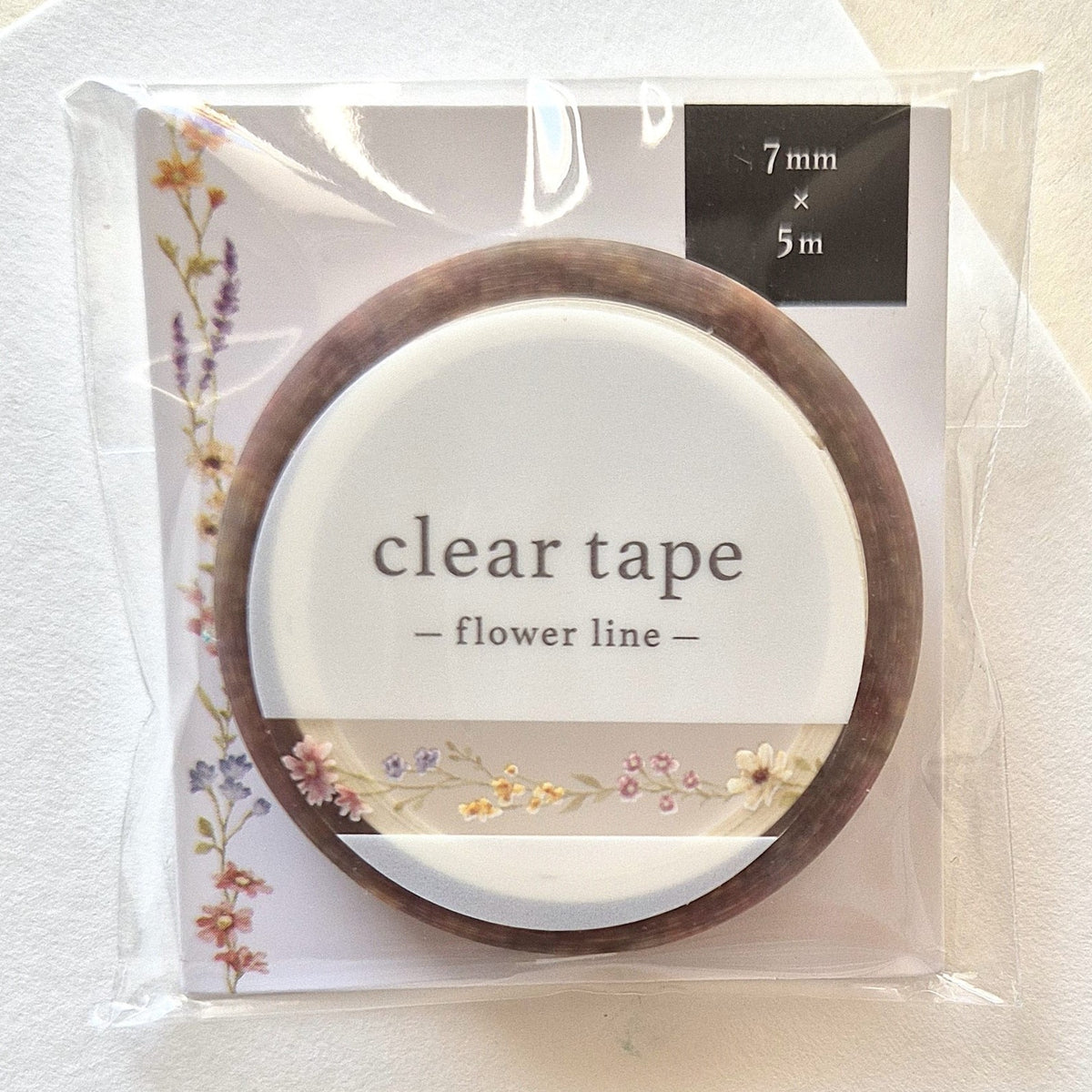 Mind Wave Flower Line 7 mm clear tape detail