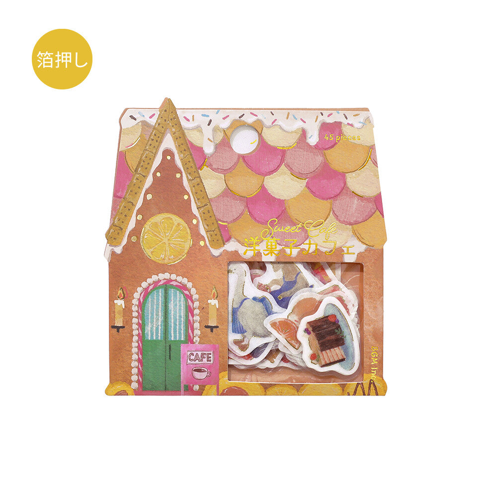 BGM Imaginary Shopping Street Western-Style Confectionery Café Foil-Stamped Flake Stickers package