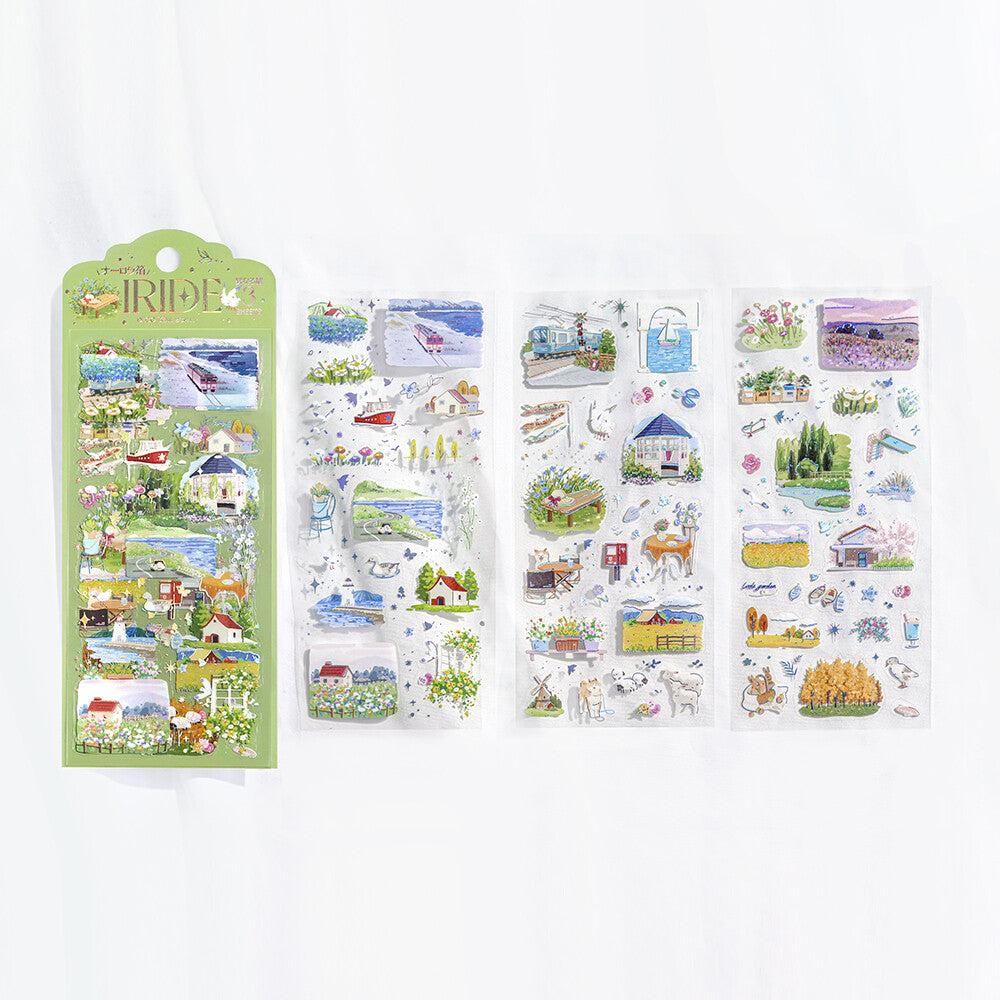 BGM IRIDE Series 4 On a Trip clear sticker three-sheet set