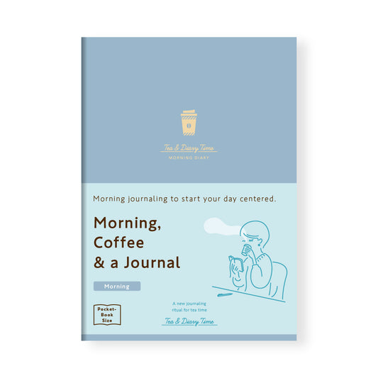 Daigo Tea Time Journal Morning Coffee & a Journal blue cover