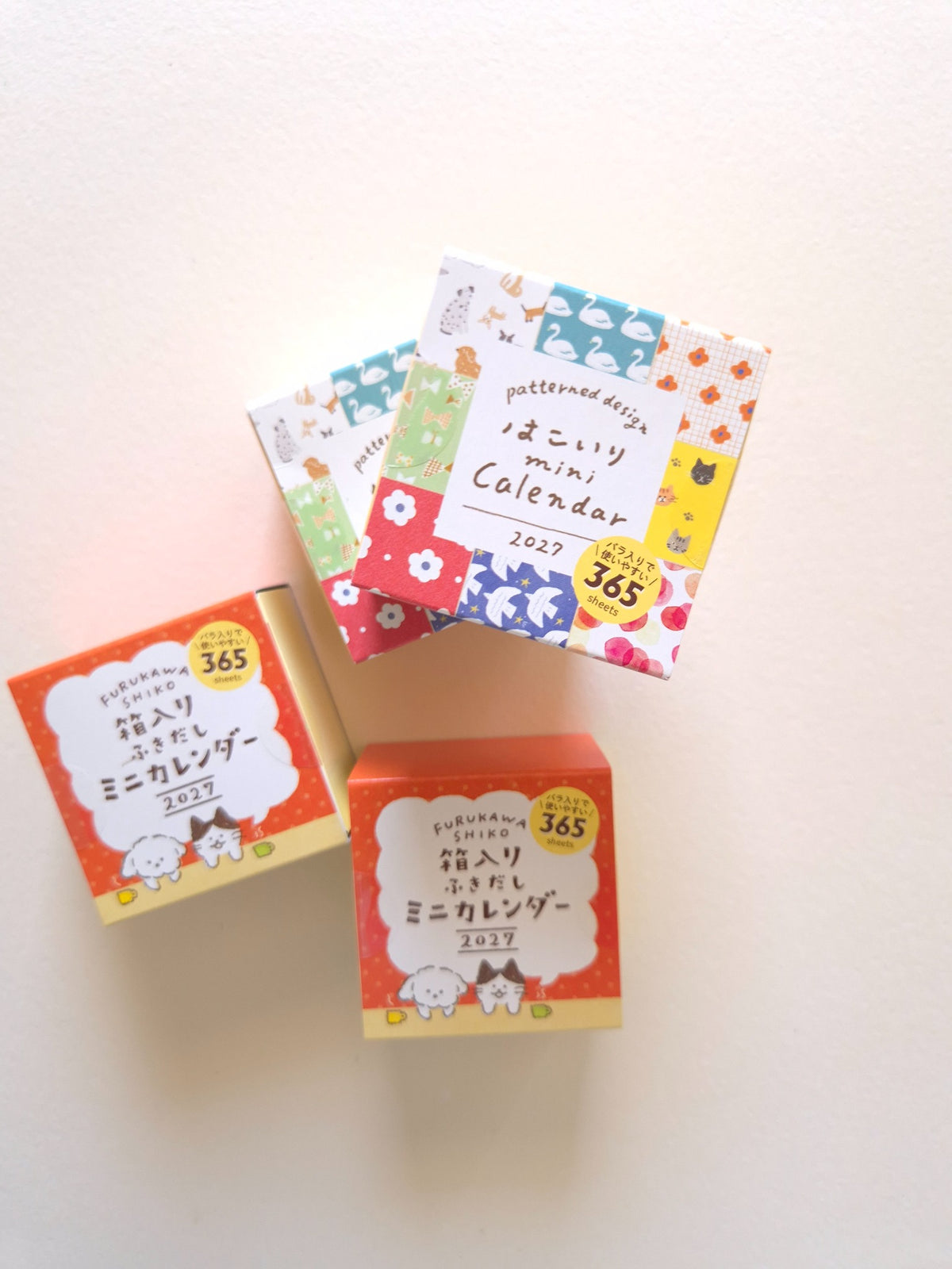 Furukawa Shiko Boxed Mini Daily Calendar – Speech Bubble 2027 styled product photo
