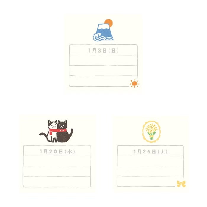 Furukawa Shiko Daily Flip Calendar – Soebumi Paper 2027 sample daily memo pages