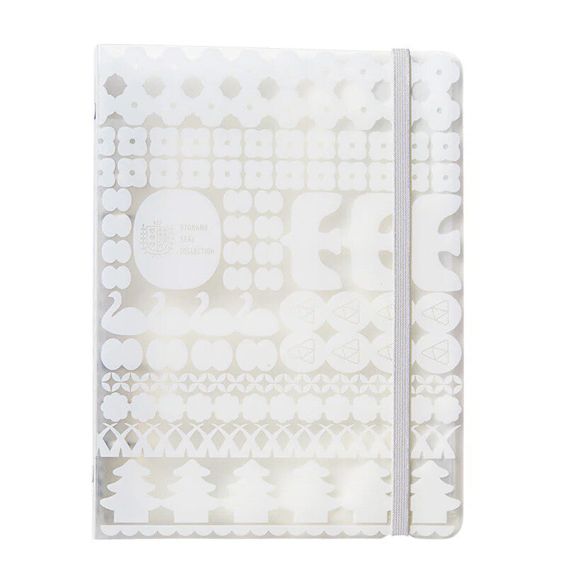 KING JIM Otona Sticker Collection Binder White front view