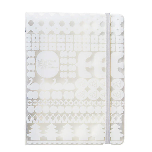 KING JIM Otona Sticker Collection Binder White front view