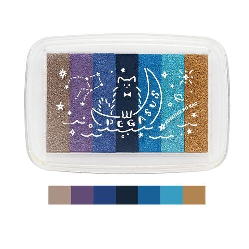 Kodomo No Kao Gradation Ink Pad L in Glitter Pegasus colourway