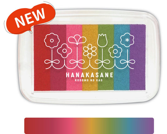 Kodomo No Kao Hanakasane rainbow gradation ink pad front view