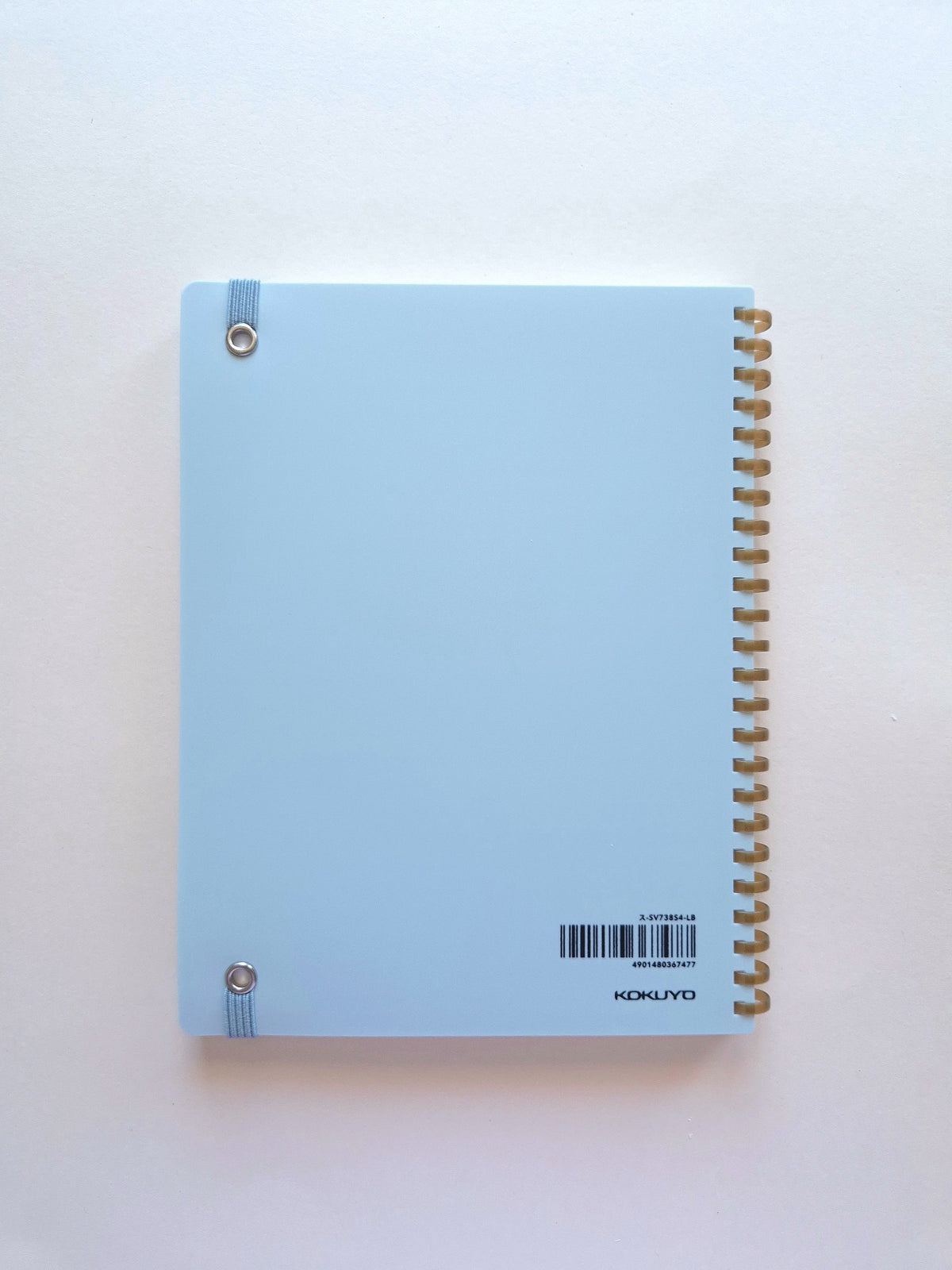 KOKUYO Sooofa Soft Ring Notebook A5 Light Blue back cover