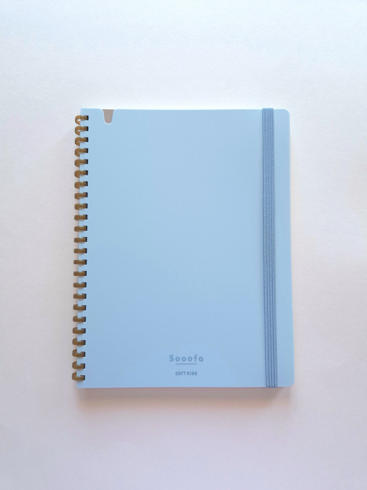 KOKUYO Sooofa Soft Ring Notebook A5 Light Blue front cover