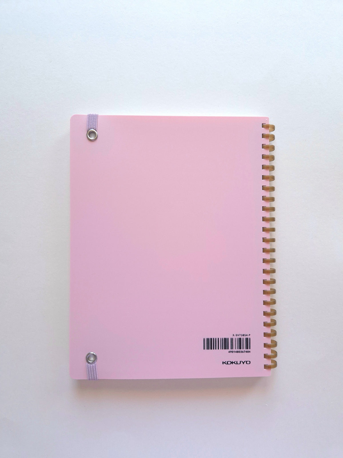 KOKUYO Sooofa Soft Ring Notebook A5 Pink back cover