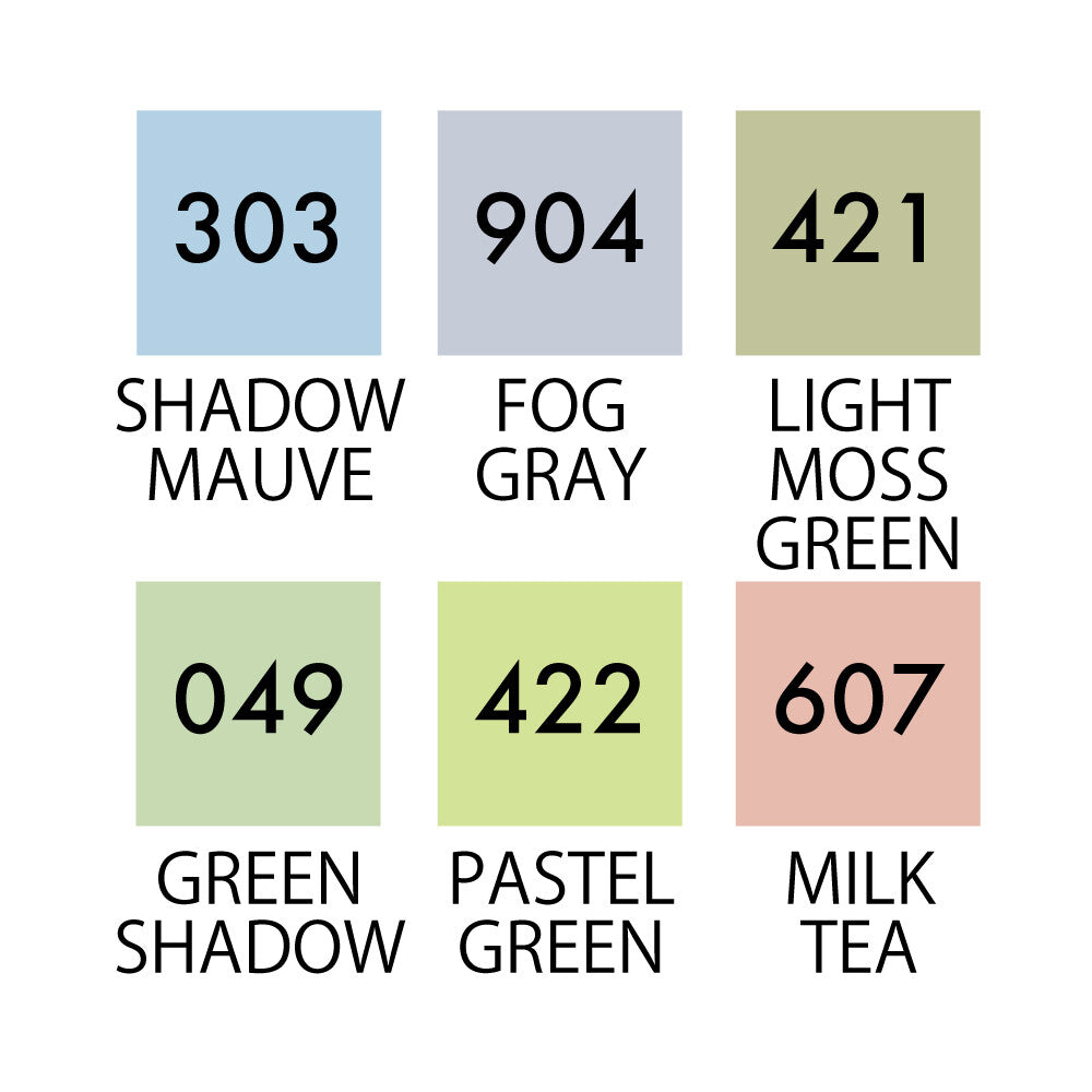 Kuretake ZIG Clean Color Real Brush Pale Colours swatches
