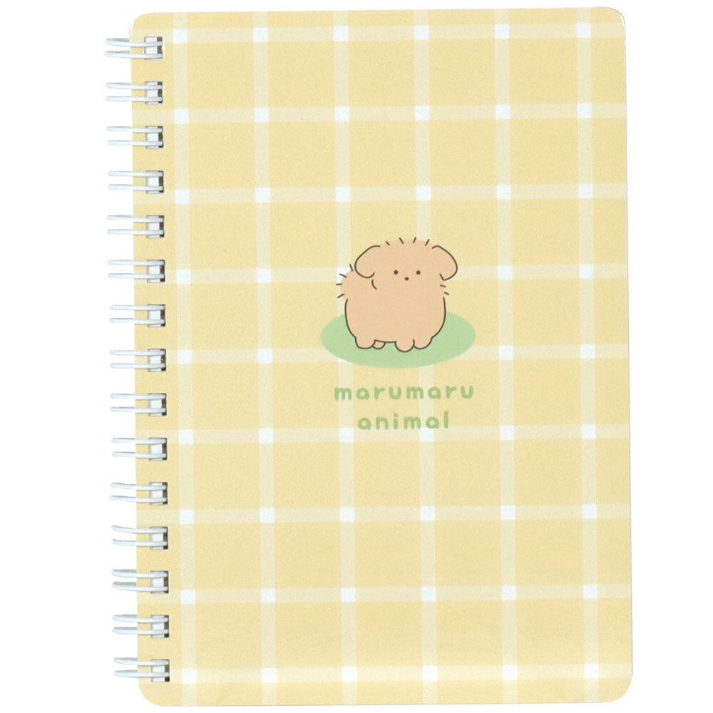 Labclip Marumaru Animal A6 Ring Notebook Dog front cover