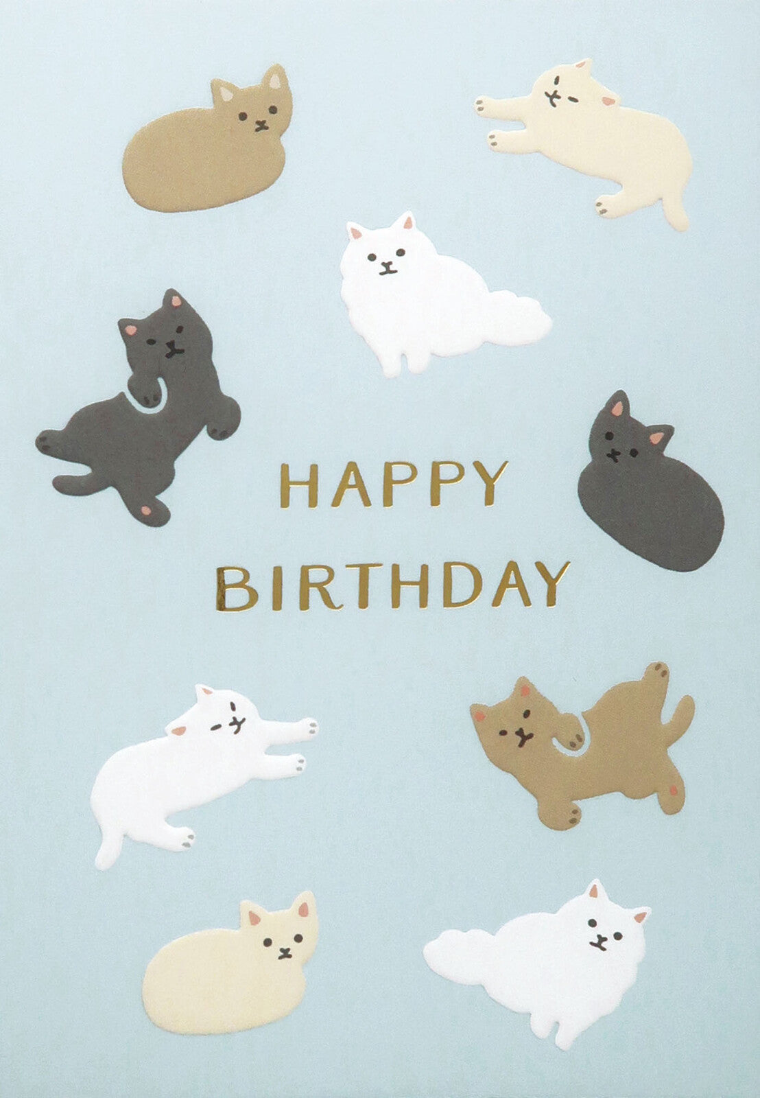 MATOKA Cupla Embossed Birthday Card – Cats design