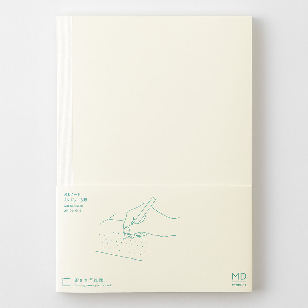 Midori MD Notebook A5 5mm Dot Grid packaged alternate view