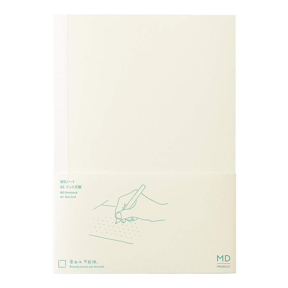 Midori MD Notebook A5 5mm Dot Grid in packaging
