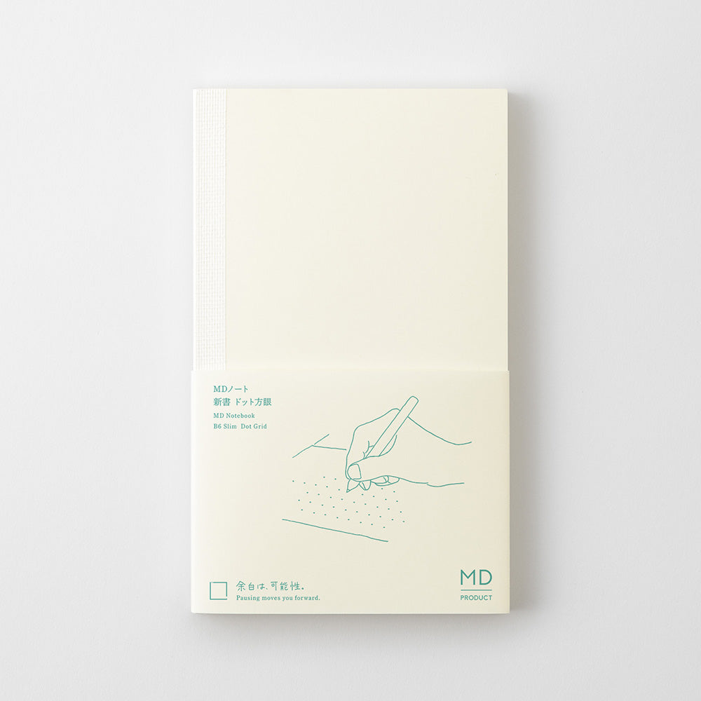 Midori MD Notebook B6 Slim Dot Grid packaged alternate view