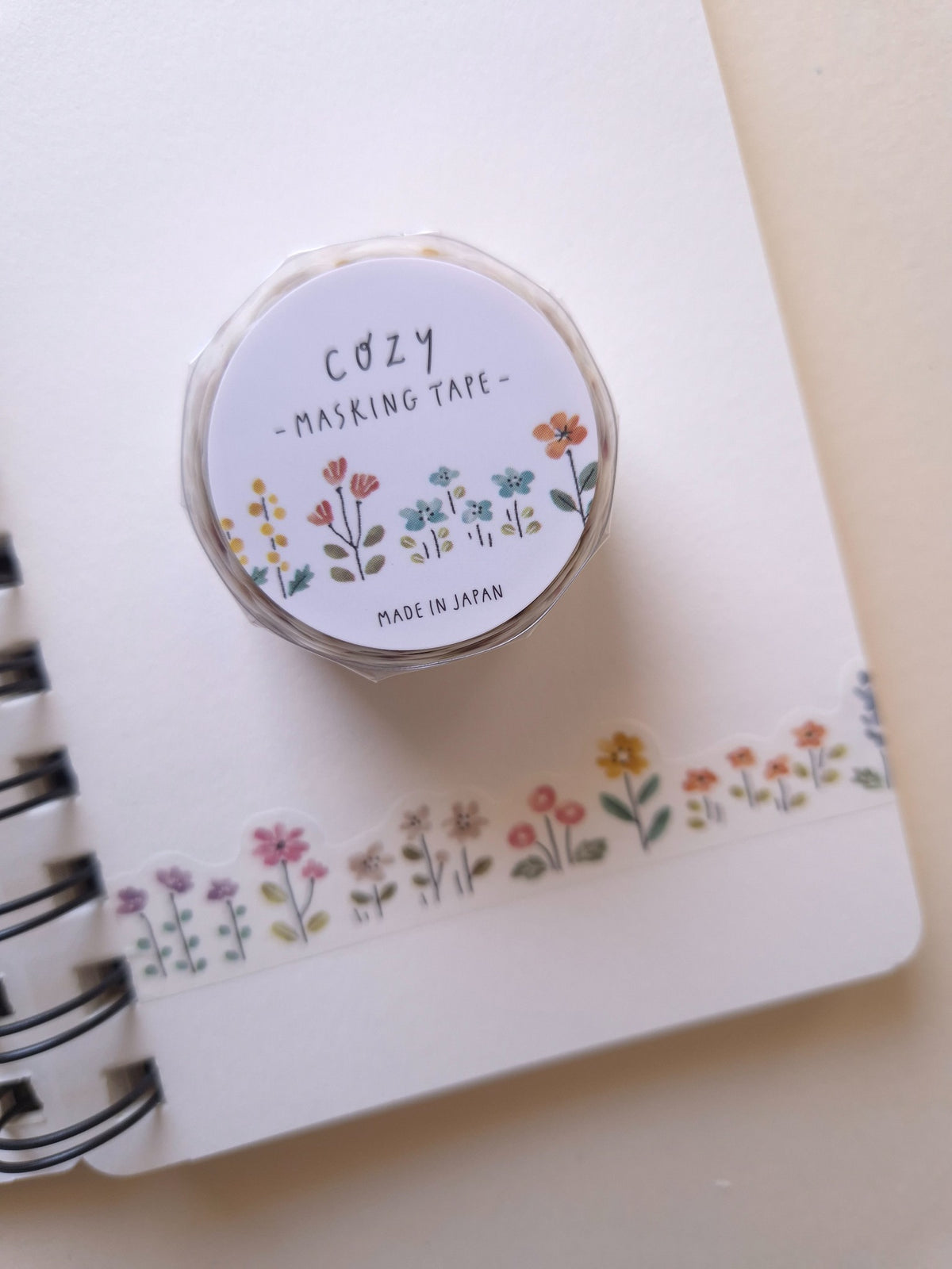 Mind Wave COZY Flower masking tape packaging and floral tape design
