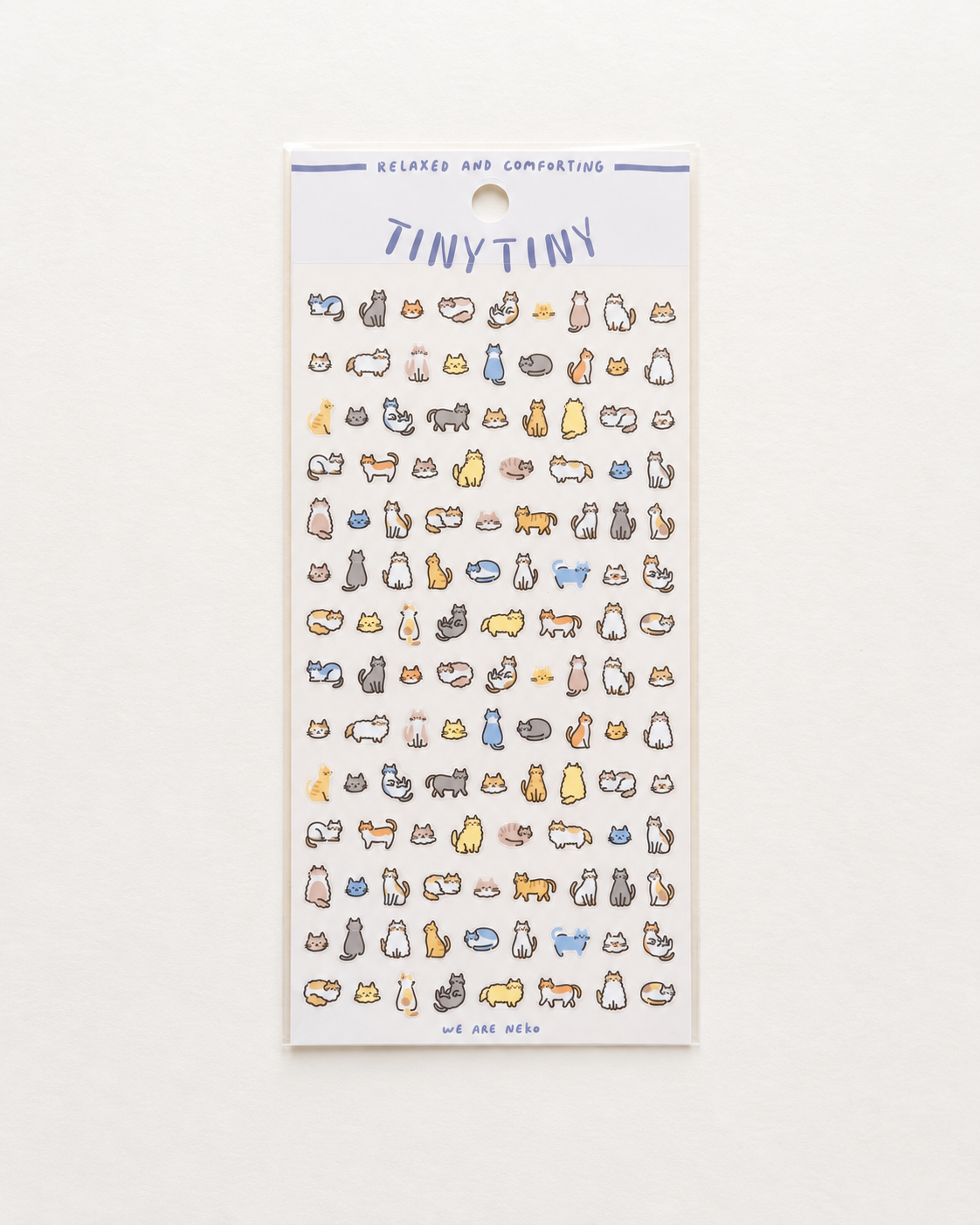 Mind Wave Tiny Tiny Sticker Neko cat sticker sheet
