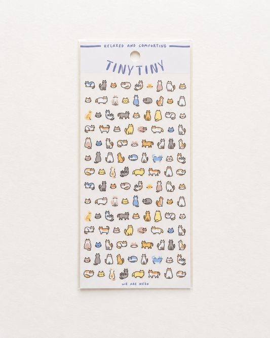 Mind Wave Tiny Tiny Sticker Neko cat sticker sheet