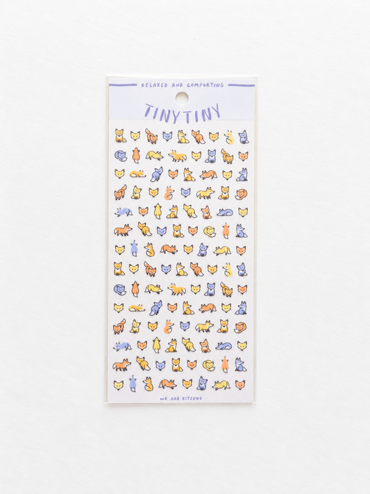 Mind Wave Tiny Tiny Sticker – We Are Kitsune sticker sheet front