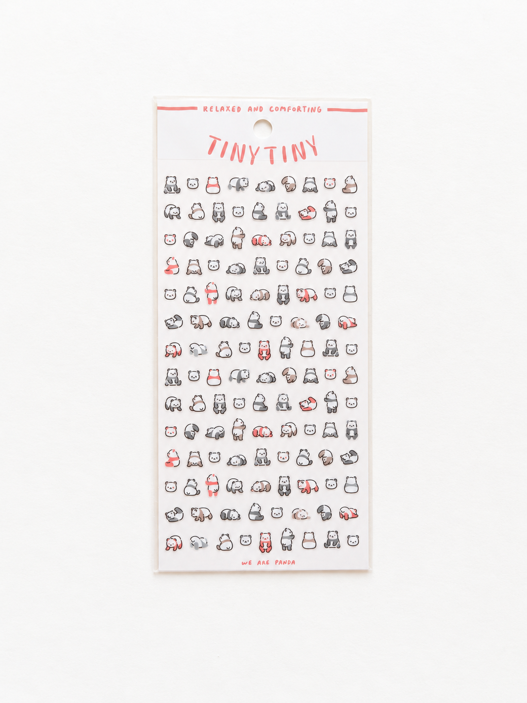 Mind Wave Tiny Tiny Sticker – We Are Panda sticker sheet front