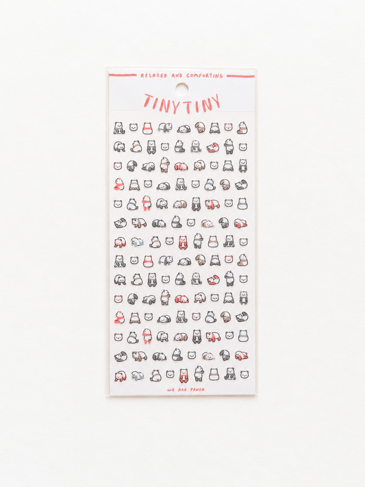 Mind Wave Tiny Tiny Sticker – We Are Panda sticker sheet front