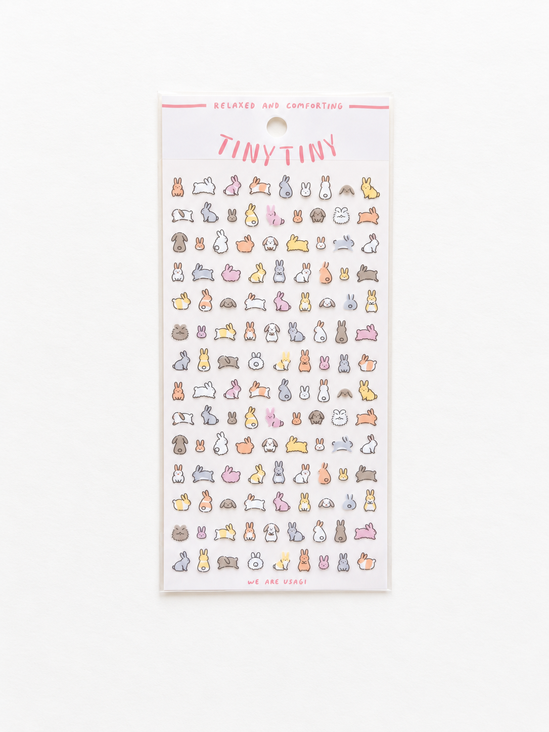 Mind Wave Tiny Tiny Sticker – We Are Usagi sticker sheet front