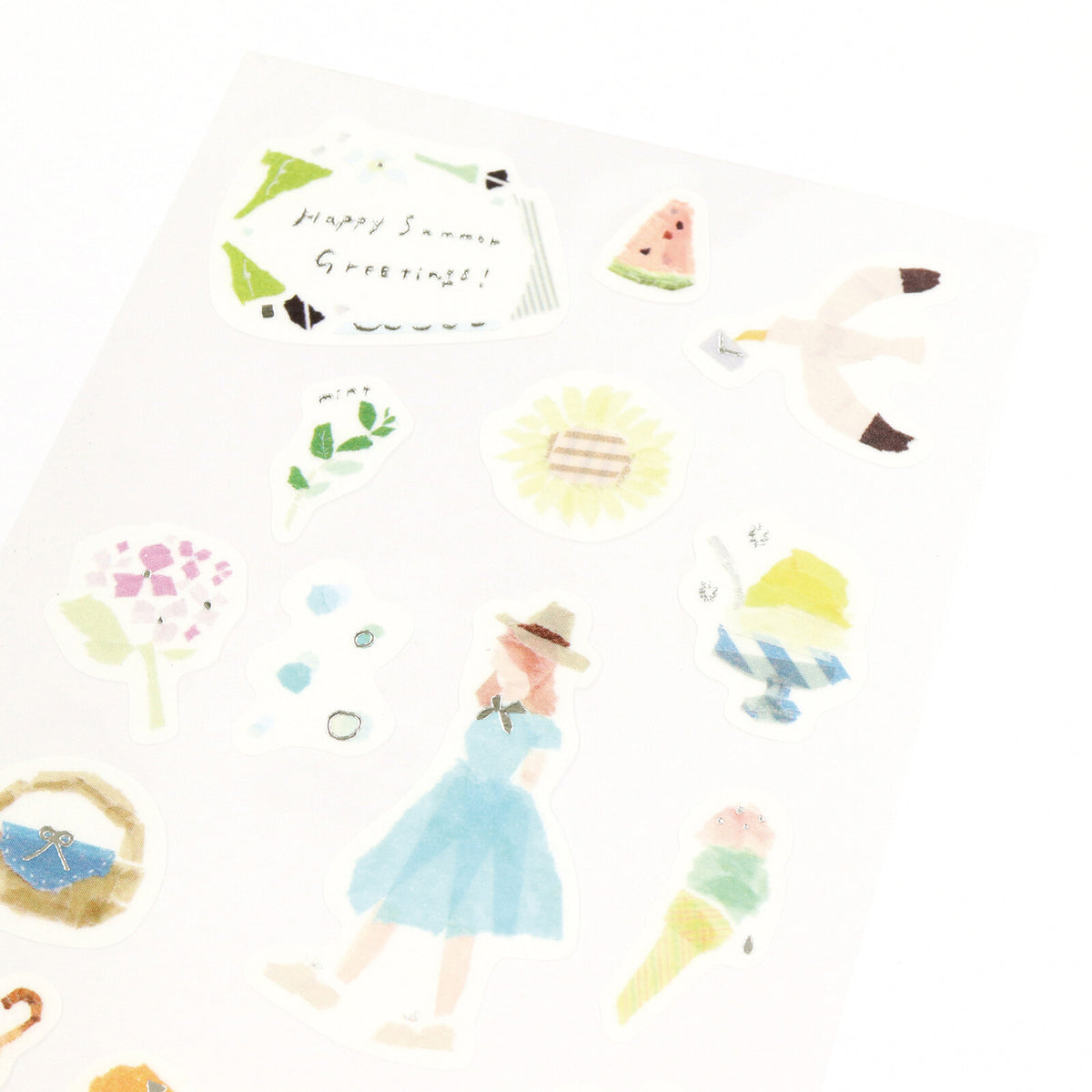 SAIEN × Miki Tamura Summer Masking Stickers close-up detail