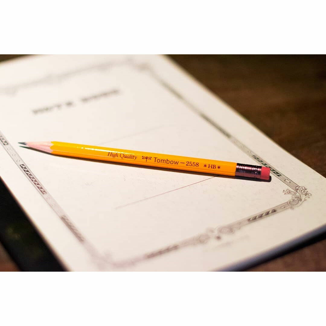 Tombow 2558 HB Pencil with Eraser – writing desk lifestyle