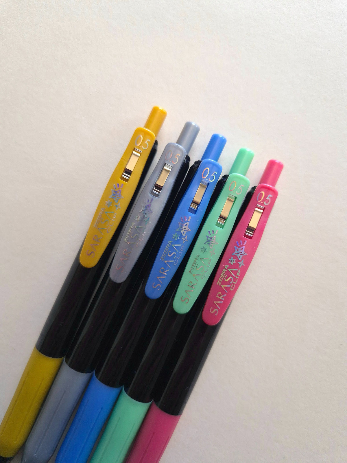 Zebra Sarasa Clip 0.5 Deco Shine – clip detail