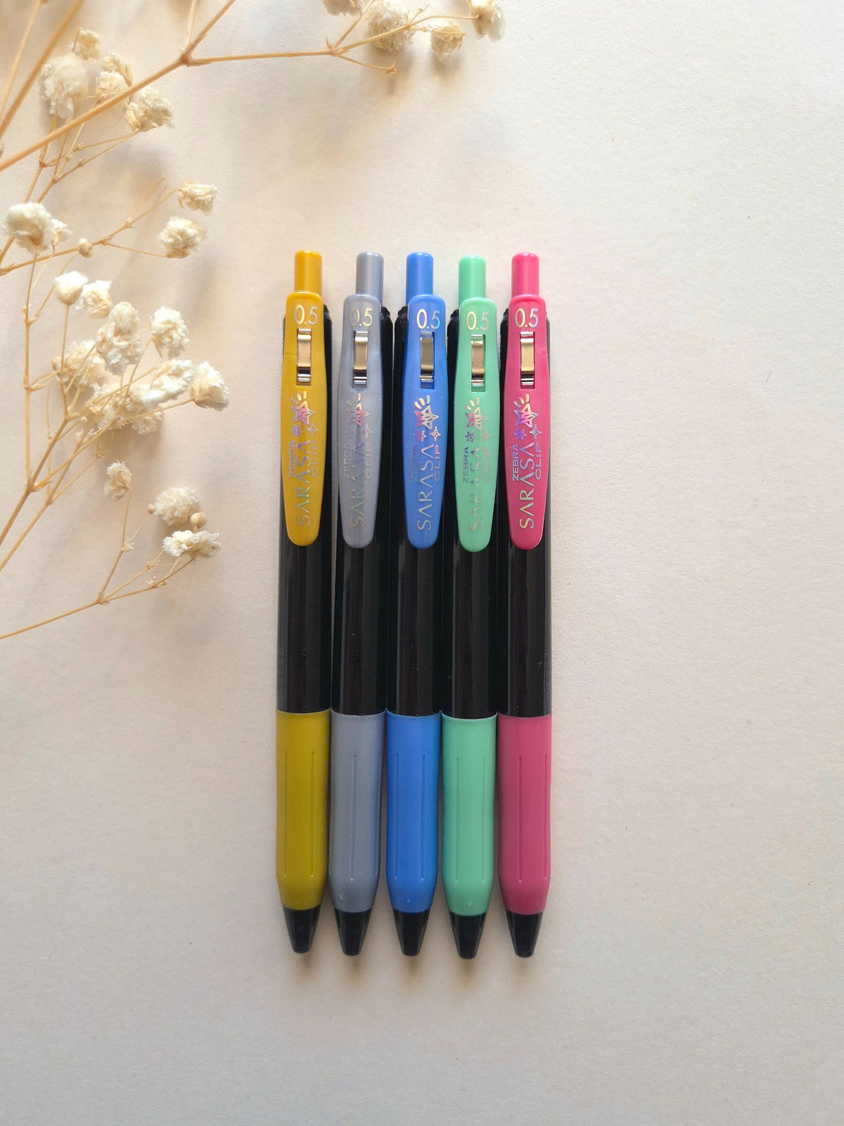 Zebra Sarasa Clip 0.5 Deco Shine – styled set